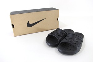 【希少 廃盤品】NIKE SLIDE-SWOOSH 4 23cm ブラック/ブラック 黒 サンダル スライド スウッシュ ナイキ スリッパ ベナッシ .