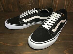 ★VANS バンズ 国内企画 OLD SKOOL オールドスクール 脱着式インソール 黒×白 28.5ｃm 未使用品 検 SK8 ハーフキャブ メタルアイレット