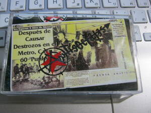 ANTISOCIALES / ANTISOCIALES メキシコ製カセットテープ Sndrome Del Punk Sedicion Solucion Mortal Los Yaps Herejia Atoxxxico Plugz