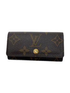 LOUIS VUITTON◆ミュルティクレ4_モノグラム・キャンバス_BRW/レザー/BRW/メンズ