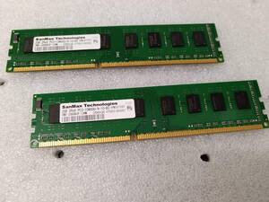 SanMax デスクトップ用メモリ DDR3-1600 2GB×2枚 4GB PC3-10600U