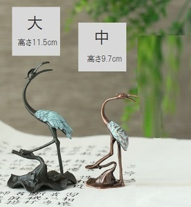 お香立て　HANAKO　鶴　大中２点セット　ミニチュア　鳥の置物　アジアン　エスニック　お香ホルダー　鳥の雑貨