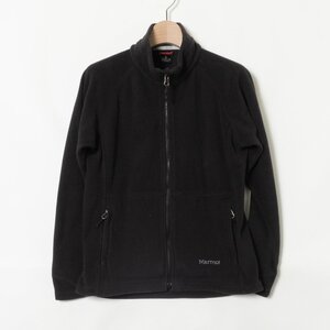 Marmot マーモット フリース ジャケット ブラック 無地 レディース S アウトドア 登山 防寒 スタンドカラー シンプル 婦人 ブルゾン