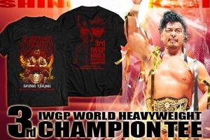 【新品】 新日本プロレス 鷹木信悟 IWGP世界ヘビー級王座 戴冠記念Tシャツ LIJ 内藤哲也 高橋ヒロム SANADA BUSHI ティタン 辻陽太