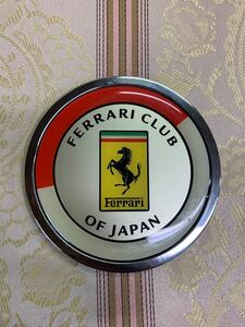 FERRARI club of Japanフェラーリ オーナーズクラブ 会員限定 FCJ フード バッヂ 非売品 支給品 エンブレム フェラーリクラブ 倶楽部