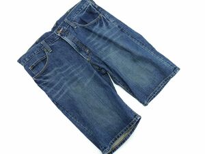 Wrangler ラングラー デニム ハーフ パンツ size34/青 ■◆ ☆ egc2 メンズ