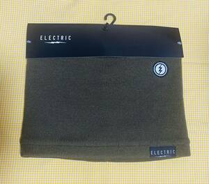 【即決】新品・未使用 ELECTRIC KNIT NECKWARMER OLIVE ニットネックウォーマー オリーブ エレクトリック ロゴパッチ38%OFF