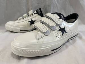 新品 日本製 DS CONVERSE ONE STAR J V-3 コンバース ワンスター レザー ベルクロ US7.5 26cm (O-9-4)