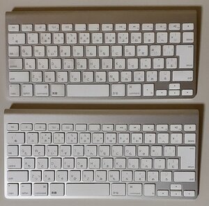 4712 接続不可 ジャンク 2個 Apple純正 Wireless Keyboard Bluetooth ワイヤレス日本語キーボード A1314