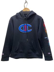 Champion◆パーカー/L/コットン/BLK