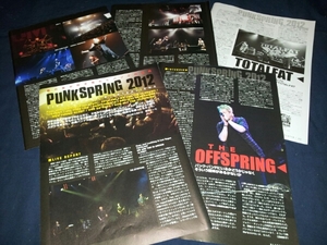 PUNKSPRING 2012Liveレポ&interview★OFFSPRING★TOTALFAT..他