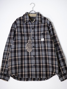 GLAD HAND/グラッドハンド GOODBILL L/S SHIRTS チェック柄ヘビーウールシャツ [MSHA75097]