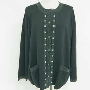 ◆Fitme Moi フィットミーモア◆カーディガン トップス 黒 サイズELL ＃894178