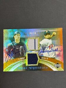 2005 Upper Deck MLB Artifacts DUAL signature Joe Mauer Johan Santana autograph マウアー　サンタナ　サイン　10枚限定　auto 激レア