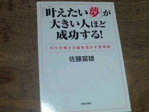 「叶えたい夢」が大きい人ほど成功する 佐藤富雄 