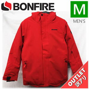 【OUTLET】 ジュニア[Mサイズ] BONFIRE YOUTH STRATA JKT カラー:RED Mサイズ 子供用 スノーボード スキー ジャケット アウトレット