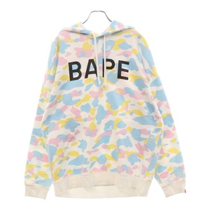 アベイシングエイプ Multi Camo Cotton Pullover Hoodie マルチカモ コットン プルオーバーパーカー マルチカラー 001PPH302505X