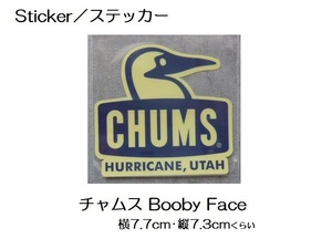 チャムス Sticker ステッカー CHUMS Booby Face ネイビー 新品 CH62-1124 防水素材