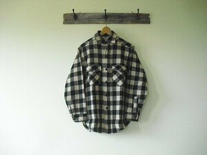 L.L.Bean Wool Shirt （1970年代～） エルエルビーン　ウールシャツ　Made in U.S.A.　モノクロ　＠M　バッファローチェック　ヴィンテージ