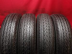 中古タイヤ 145/80R12 80/78N 4本セット ブリヂストン K370 BRIDGESTONE K370 9.5分山★n12 エブリィ キャリィ サンバー アトレー N-VAN