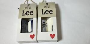 LEE リー 靴下 レディースサイズ 23-25㎝ 2足組 × 2 展示未使用品　