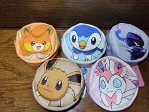 【新品タグ付き】ポケットモンスター PUミニポーチ ポケモン ポーチ まとめ イーブイ ニンフィア ポッチャマ パモ ソウブレイズ