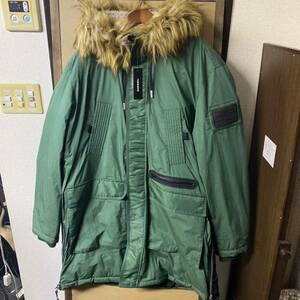 【新品】DIESEL ビッグサイズ フェイクファー 中綿アウター XLサイズ