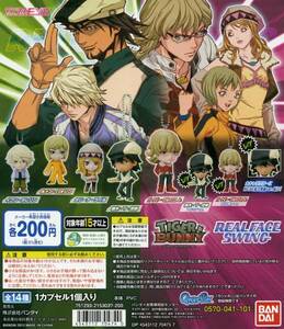 ◆TIGER&BUNNY タイガー＆バニー リアルフェイス スイング PART.1…全14種+台紙 (虎徹/バーナビー/他…フィギュア) レア NEXT能力発動ver. 