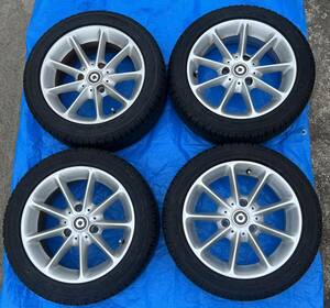 スマート 451 アルミホイール 15×4.5J ET23.5/5.5J ET22 3H PCD112 155/60R15 175/55R15 バリ山