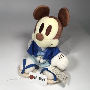 N-1049☆ ミッキーと仲間たち ちびーず キュートサイズ晴れ着スタイルぬいぐるみ ディズニーキャラクター Disney　商品タグ付き