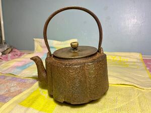 鉄瓶 骨董品 龍文堂造 時代鉄瓶 茶道具 ジャンク