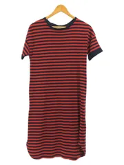 BEAMS BOY Ｔシャツワンピース 半袖ワンピース コットン レッド ボーダー