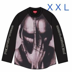 ＸＸＬ★ Supreme H.R. Giger Raglan L/S Top Blackシュプリーム H.R. ギーガー ラグラン エルエス トップ ブラック