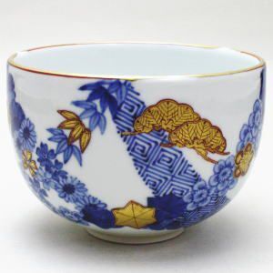 茶道具 抹茶茶碗 祥瑞金襴手 小峠葛芳作 丹山窯 茶道