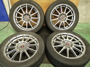 ● ホイール 4本 スバル STi 17x7J+48 100 5H