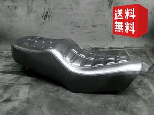 【送料無料】ＧＮ１２５ローダウン　純正タイプシート　シートバンド/完成品 GN125 GN125H GN125-2F タックロールシート あんこ抜き 