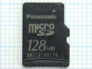 ★Panasonic microSDメモリーカード １２８ＭＢ 中古★送料６３円～