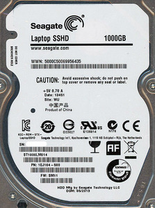 SEAGATE ノート用HDD 2.5inch ST1000LM014 1TB 9.5mm [管理:2041962]