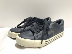 ■【YS-1】 ポロ ラルフローレン POLO RALPH LAUREN ■ ローカット スニーカー ポニー ■ 23cm ネイビー 紺系 【同梱可能商品】■D