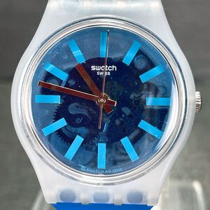 新品 swatch スウォッチ TOKYO2020 東京オリンピック限定モデル GZ336 腕時計 アナログ クオーツ 3針 スケルトン ブルー文字盤 ラウンド