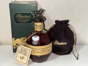 【古酒】ブラントン　シングルバレル　箱　巾着　ネック　6/2/99 Blanton‘s SINGLE BARREL