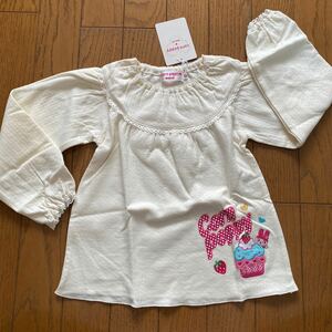 SALE 未使用　マッカ　長袖カットソー　100 Tシャツ ブラウス トップス 女の子 子供服