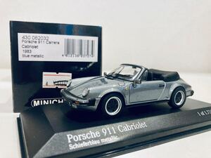 1/43 Minichamps Porsche 911 Carrera Cabriolet (930) ポルシェ 911 カレラ カブリオレ 1983 Blue metallic