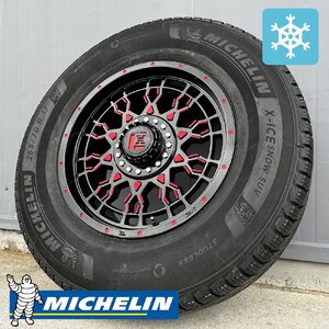 スタッドレス JL JK ラングラー タイヤホイールセット 17インチ ミシュラン X-ICE SNOW SUV 265/70R17 LEXXEL PreDator