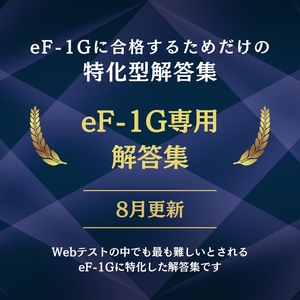 eF-1G 解答集&過去問(Webテスト)