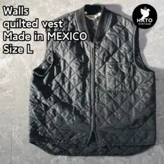 Walls キルティング中綿ベスト Made in MEXICO サイズL