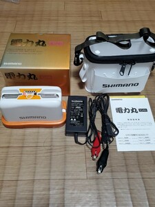 ★充電可能 シマノ 電力丸 充電器 新品専用ケースセット リチウムバッテリー 10Ah★