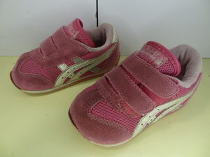 全国送料無料 アシックス asics 子供靴 キッズ ベビー女の子シルバーラインメッシュ素材 ピンク色 スニーカーシューズ 13cm
