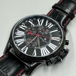Salvatore Marra サルバトーレマーラ メンズ腕時計 クロノグラフ 48mm SM14123-IPBK 新品未使用　
