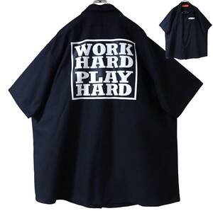 5838/美品 RED KAP 半袖ワークシャツXXL●WORK HARD PLAY HARD Cycle Country Powersports Accessories●洗濯プレス済●レッドキャップ古着